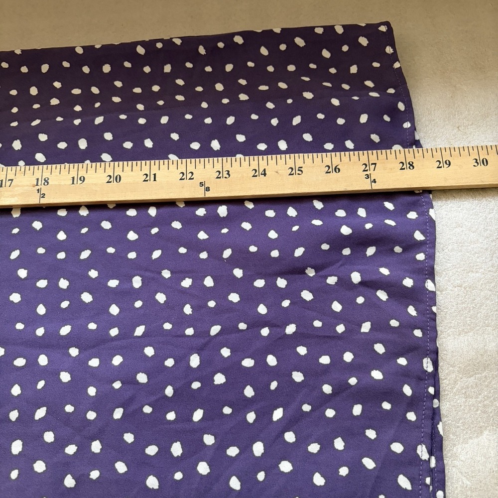 41 Hawthorne Sleeveless Top Women 2X Purple White Polka Dot Flowy Split Neck - Picture 8 of 10